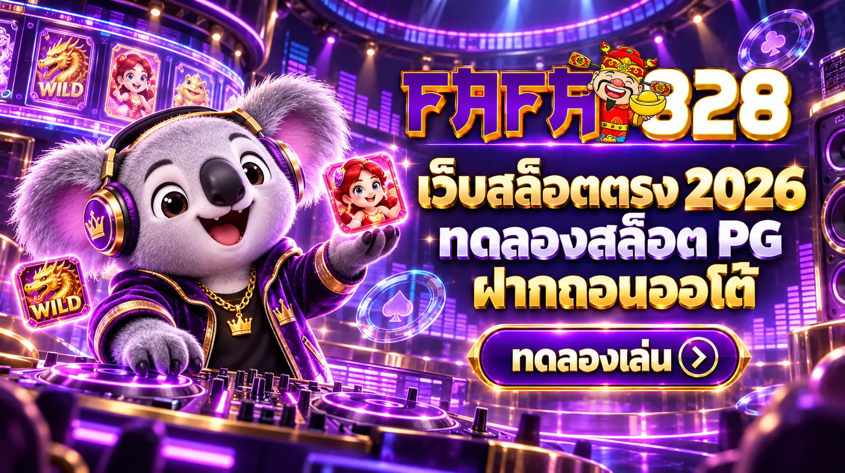 FAFA828 เว็บสล็อตตรง 2026 ทดลองสล็อต PG ฝากถอนออโต้